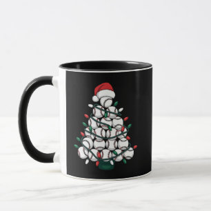 Baseball-Weihnachtsbaum-Santa-Sport Tasse