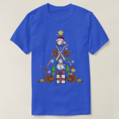 Baseball Weihnachtsbaum T-Shirt (Design vorne)