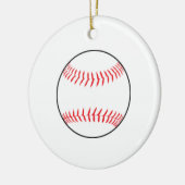 Baseball-Weihnachtsbaumschmuck Keramikornament (Links)