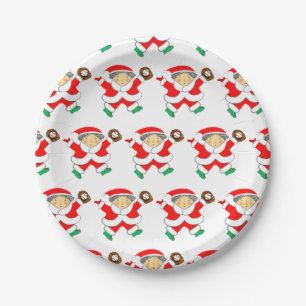 Baseball Weihnachtsfeier Pappteller