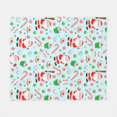 Baseball Weihnachtsfeiertag Fleecedecke (Vorderseite (Horizontal))