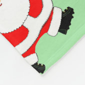Baseball Weihnachtsfeiertag Fleecedecke (Ecke)