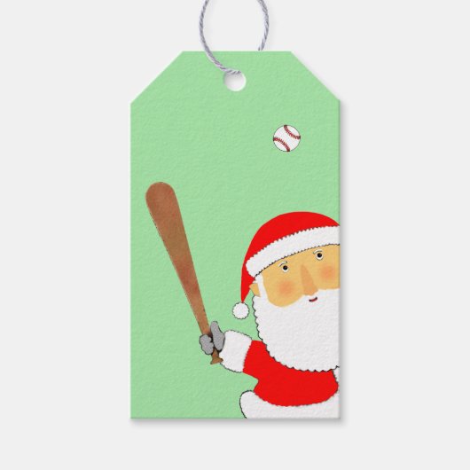 Baseball Weihnachtsfeiertag Geschenkanhänger (Vorderseite)