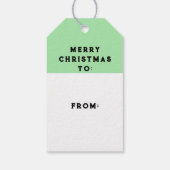 Baseball Weihnachtsfeiertag Geschenkanhänger (Rückseite)