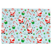 Baseball Weihnachtsfeiertag Große Geschenktüte (Rückseite)