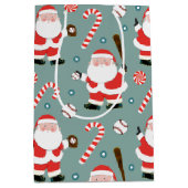 Baseball Weihnachtsfeiertag Mittlere Geschenktüte (Vorderseite)