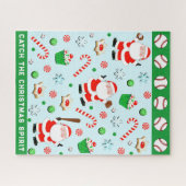 Baseball Weihnachtsfeiertag Puzzle (Horizontal)