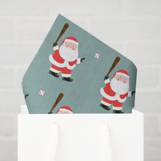 Baseball Weihnachtsfeiertag Seidenpapier (Geschenktüte)