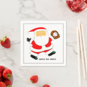 Baseball Weihnachtsfeiertag Serviette (Beispiel)