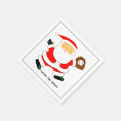 Baseball Weihnachtsfeiertag Serviette (Ecke)