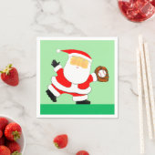 Baseball Weihnachtsfeiertag Serviette (Beispiel)