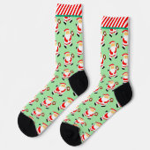 Baseball Weihnachtsfeiertag Socken (Linkes Detail)