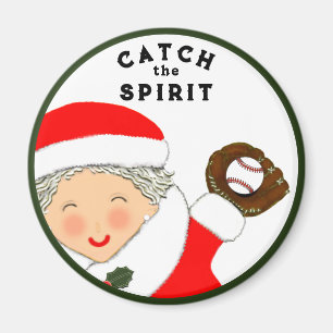 Baseball Weihnachtsfeiertage Magnet
