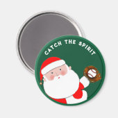 Baseball Weihnachtsfeiertage Magnet (Vorderseite/Rückseite)