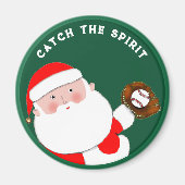 Baseball Weihnachtsfeiertage Magnet (Vorne)