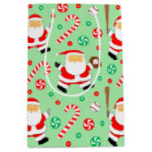 Baseball Weihnachtsfest Mittlere Geschenktasche Mittlere Geschenktüte (Vorderseite)