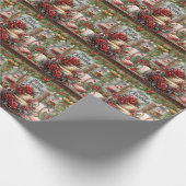 Baseball Weihnachtsgeschenk Geschenkpapier (Ecke)