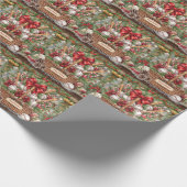 Baseball Weihnachtsgeschenk Geschenkpapier (Ecke)