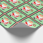Baseball-Weihnachtsgeschenk Geschenkpapier (Ecke)