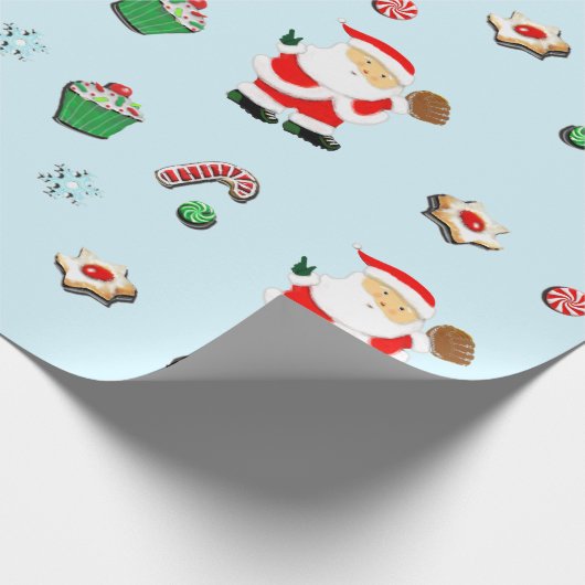 Baseball Weihnachtsgeschenk Geschenkpapier (Ecke)