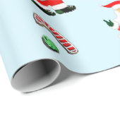 Baseball Weihnachtsgeschenk Geschenkpapier (Rolleneckpunkt)