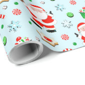 Baseball Weihnachtsgeschenk Geschenkpapier (Rolleneckpunkt)