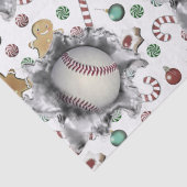 Baseball Weihnachtsgeschenk Seidenpapier (Detail)