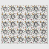 Baseball Weihnachtsgeschenk Wrapping Paper Geschenkpapier (Flach)
