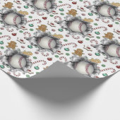 Baseball Weihnachtsgeschenk Wrapping Paper Geschenkpapier (Ecke)