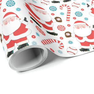 Baseball Weihnachtsgeschenk Wrapping Paper Geschenkpapier