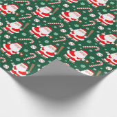Baseball Weihnachtsgeschenk Wrapping Paper Geschenkpapier (Ecke)