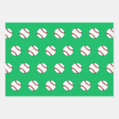 Baseball Weihnachtsgeschenk Wrapping Paper Geschenkpapier Set (Vorderseite 2)