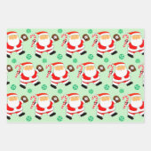 Baseball Weihnachtsgeschenk Wrapping Paper Geschenkpapier Set (Vorderseite)