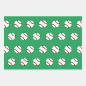 Baseball Weihnachtsgeschenk Wrapping Paper Geschenkpapier Set (Vorderseite 2)