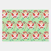 Baseball Weihnachtsgeschenk Wrapping Paper Geschenkpapier Set (Vorderseite)