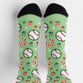 Baseball Weihnachtsgeschenke Socken (Oben)
