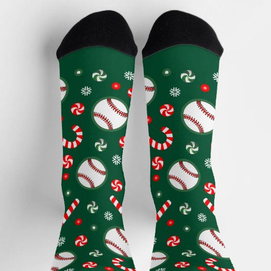 Baseball-Weihnachtsgeschenke Socken (Oben)