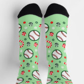 Baseball-Weihnachtsgeschenke Socken (Oben)