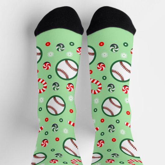 Baseball-Weihnachtsgeschenke Socken (Oben)