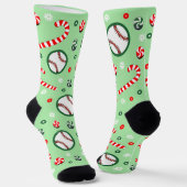 Baseball-Weihnachtsgeschenke Socken (Gewinkelt)