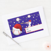Baseball Weihnachtsgeschenke Tag Stickers (Umschlag)