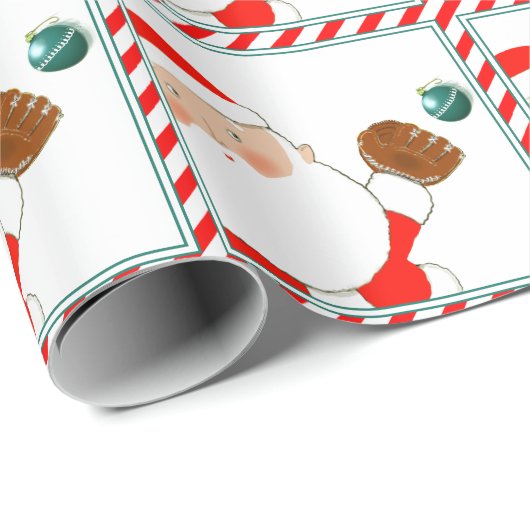 Baseball-Weihnachtsgeschenke-Verpackungspapier Geschenkpapier (Rolleneckpunkt)