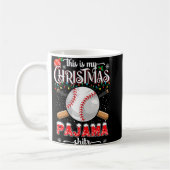 Baseball WeihnachtsgeschenkS Das ist mein Weihnach Kaffeetasse (Links)