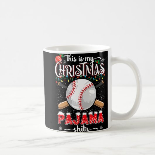 Baseball WeihnachtsgeschenkS Das ist mein Weihnach Kaffeetasse (Rechts)