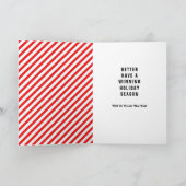 Baseball Weihnachtskarte Feiertagskarte (Innenseite)