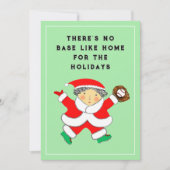 Baseball Weihnachtskarte Feiertagskarte (Vorderseite)
