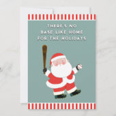 Baseball Weihnachtskarten Feiertagskarte (Vorderseite)