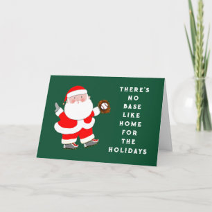 Baseball Weihnachtskarten Feiertagskarte