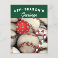Baseball Weihnachtskarten