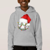 Baseball Weihnachtsmannmütze Hoodie (Vorderseite)